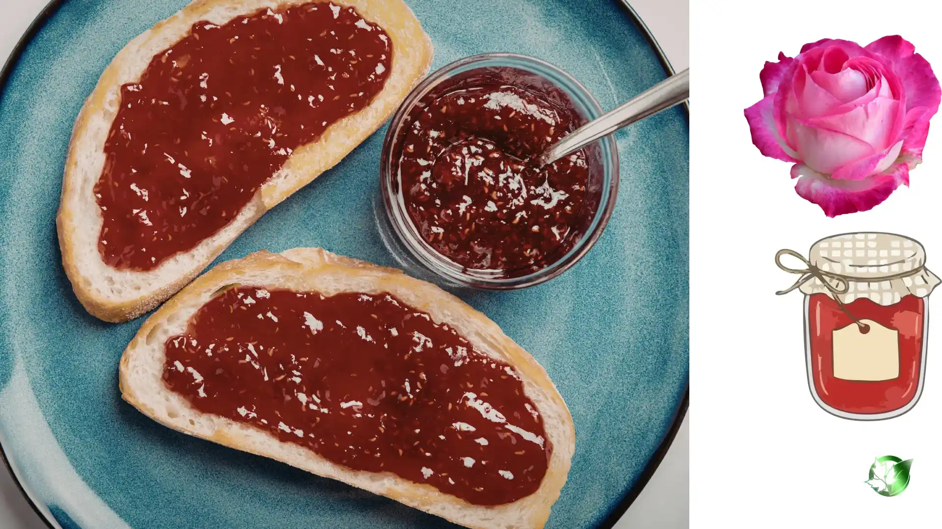Commercial presentation of Rose Petal Jam for wholesale product evaluation and buyer review.